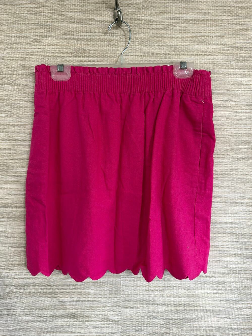 J. Crew women's elastic waist linen blend skirt size 10